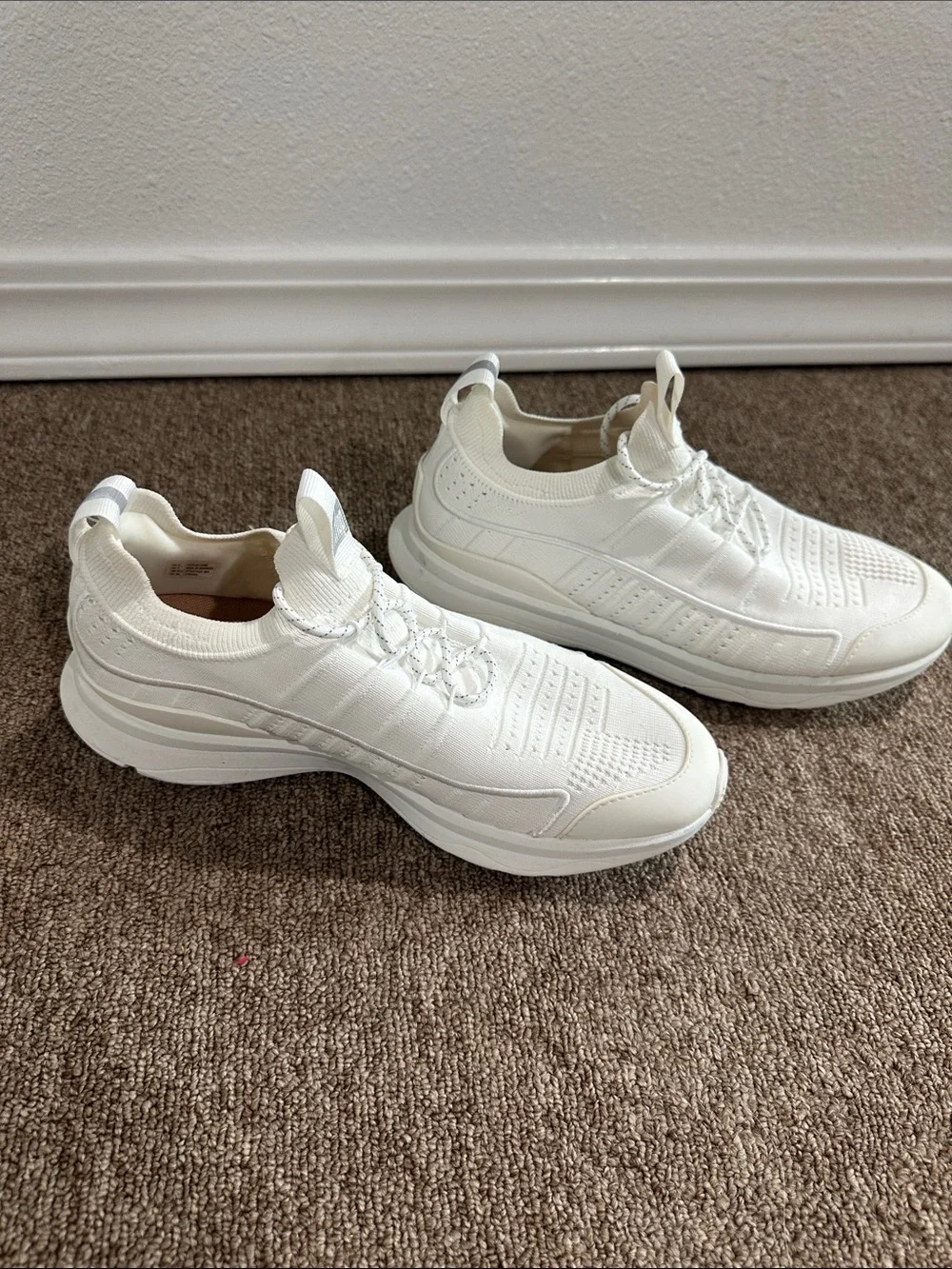 Fitflop White Knit Slip-On Athletic Sneakers - Picture 4 of 4